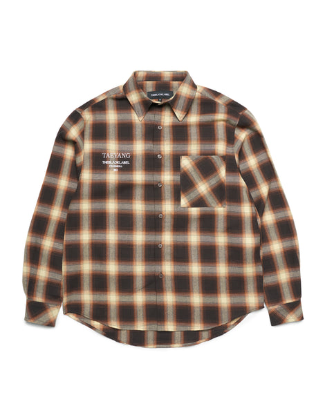 TAEYANG x Fragment Design DIIE Flannel Shirt Front